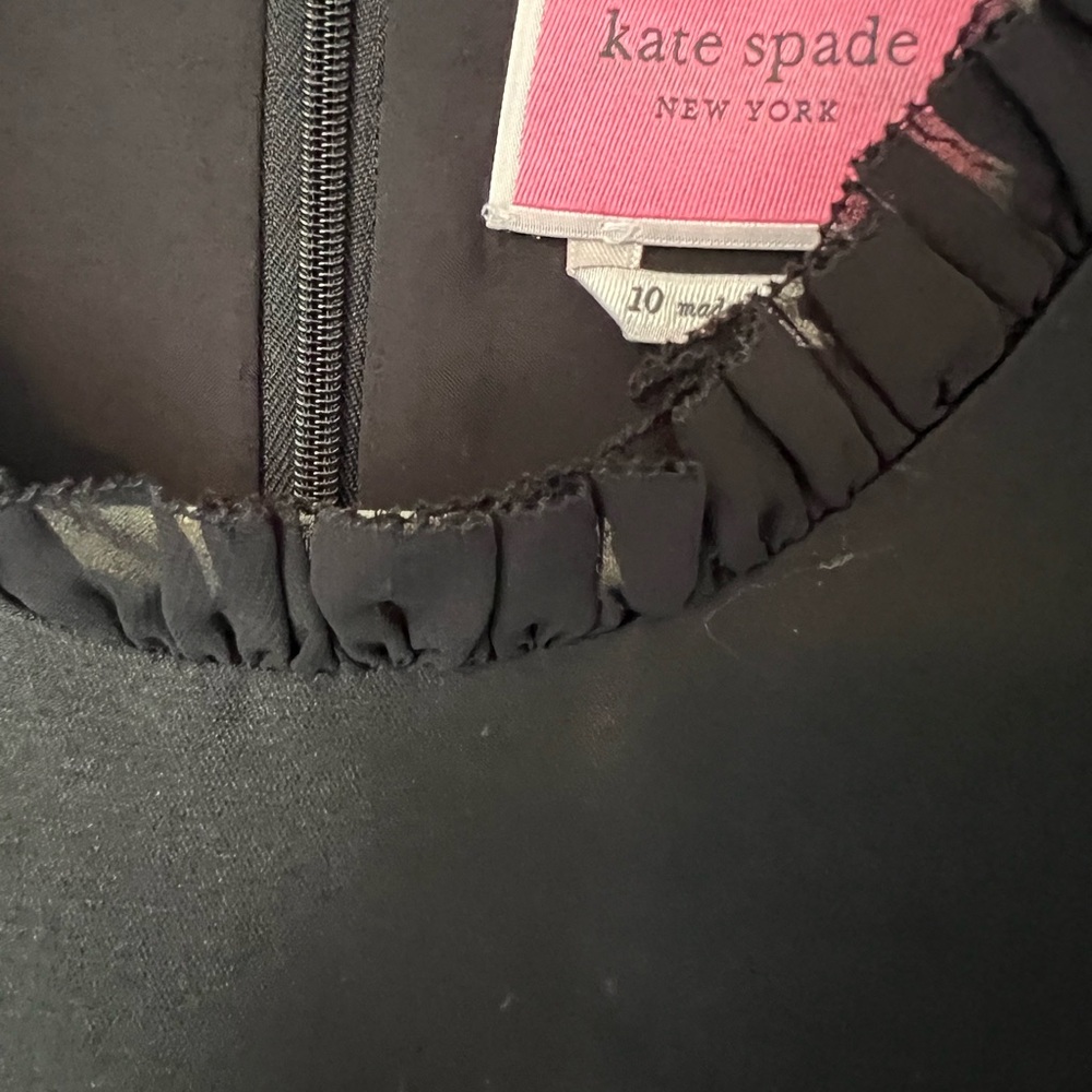 Kate Spade Black Dress with Pearl Details - Picture 2 of 10